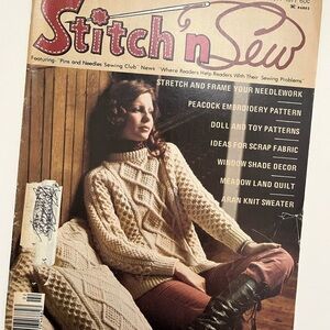 Stitch n Sew February 1977 Vintage Sewing & Knitting Magazine